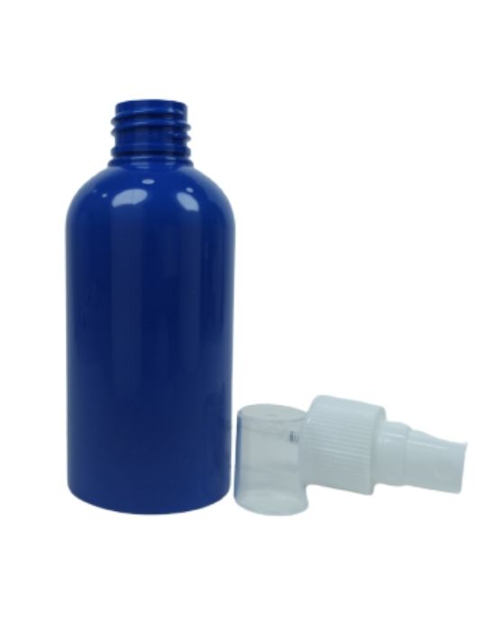 Μπουκάλι Πλαστικό Μπλε PET 150 με αντλία σπρέι
